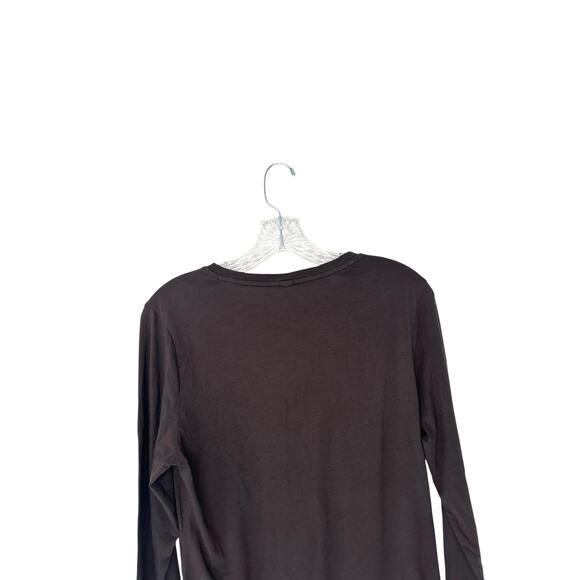 Athleta Outbound Top Black Basic Long Sleeve Classic Crewneck Shirt Medium - Picture 6 of 10